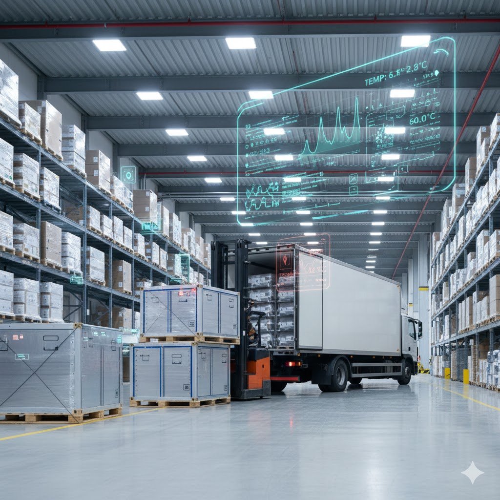 Cold and heat chain temperature monitoring